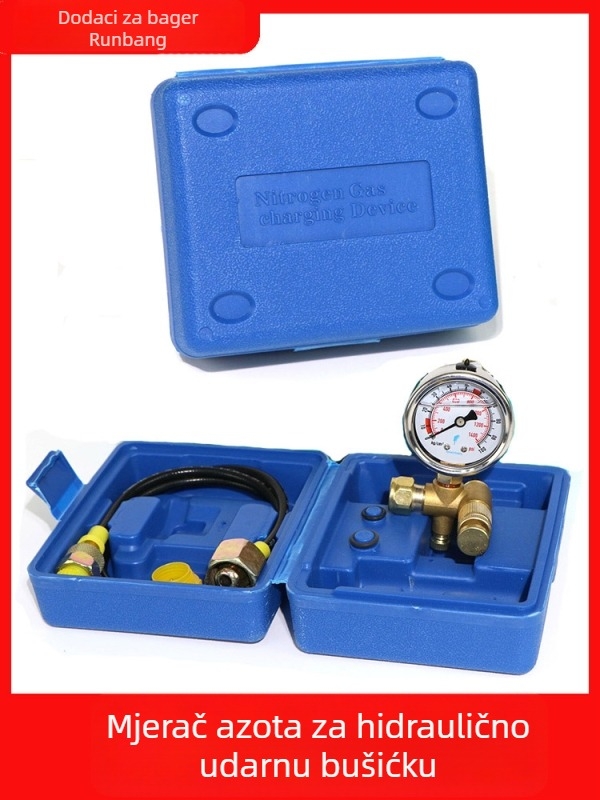 Hidraulični razarač za ekskavator s testom dušika, dušični manometar, glava oružja i plinski manometar — Ronghua