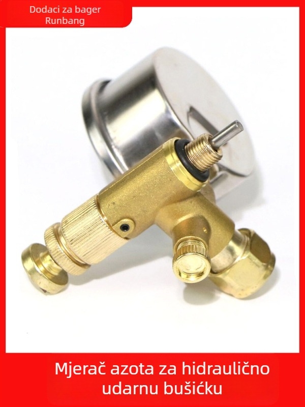 Hidraulični razarač za ekskavator s testom dušika, dušični manometar, glava oružja i plinski manometar — Ronghua