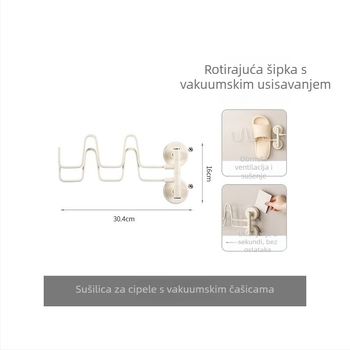 Višenamjenska vješalica za papuče i ručnike u kupaonici – zidni nosač bez bušenja