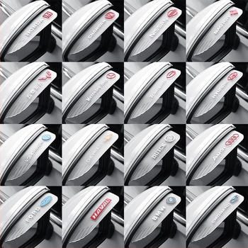 PVC zaštitno rub kišnog retrovizora automobila, univerzalno, ljepilo za ugradnju, set od 2 komada, prilagodljivo