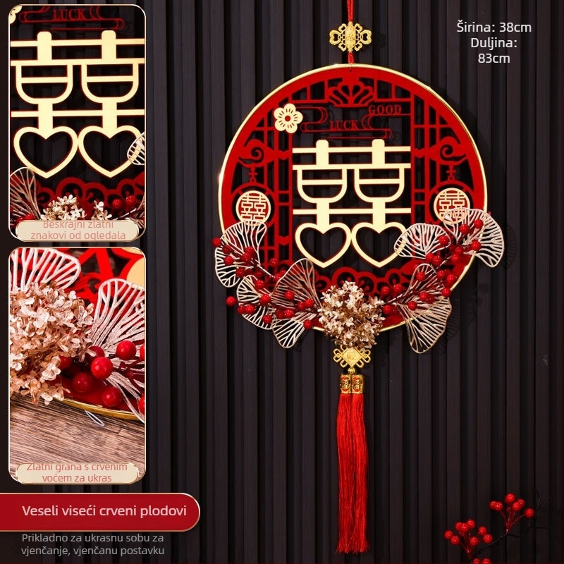 Metalni viseći ukrasi za vrata za svadbenu dekoraciju, stil crtani i automobilski dodaci (Materijal: Metal; Stil: Crtani, Automobilski dodaci; Sezona: Zima 2024; Tehnologija obrade: Drugo)