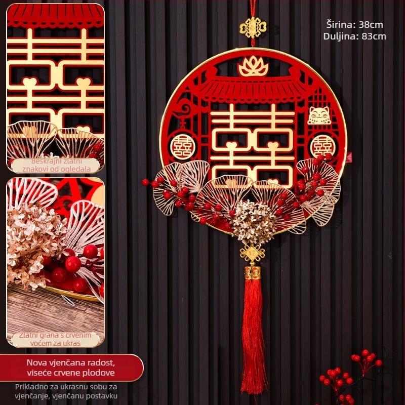 Metalni viseći ukrasi za vrata za svadbenu dekoraciju, stil crtani i automobilski dodaci (Materijal: Metal; Stil: Crtani, Automobilski dodaci; Sezona: Zima 2024; Tehnologija obrade: Drugo)