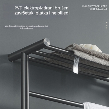 Stalak za ručnike od nehrđajućeg čelika, četiri razine, nosivost 5 kg+, Lion Shield, stil lagani luksuz