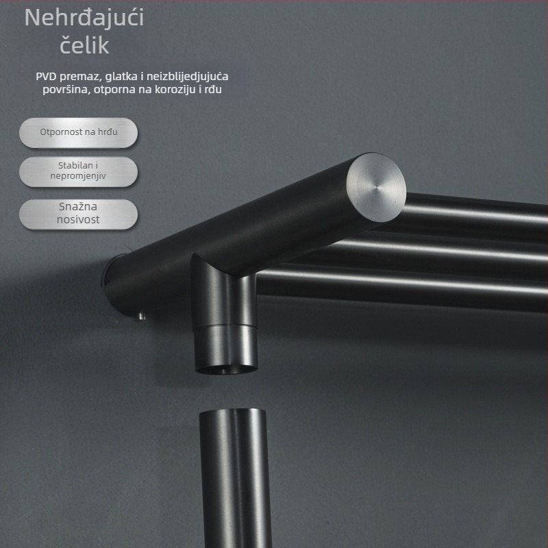 Stalak za ručnike od nehrđajućeg čelika, četiri razine, nosivost 5 kg+, Lion Shield, stil lagani luksuz