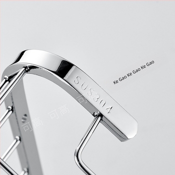 Trokutasta mrežasta polica za kupaonicu od nehrđajućeg čelika, jednokatna, nosivost 50 kg, sjajna završna obrada