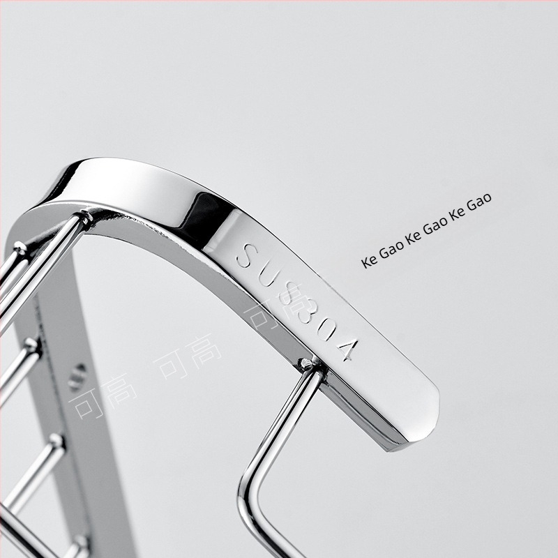 Trokutasta mrežasta polica za kupaonicu od nehrđajućeg čelika, jednokatna, nosivost 50 kg, sjajna završna obrada