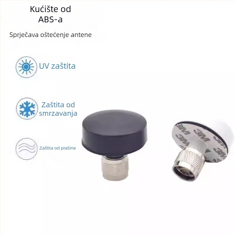 Aktivna vanjska trojezična antena za automobilsku navigaciju s GPS, BeiDou i GLONASS, omnidirekcijska, s gljivastom glavom
