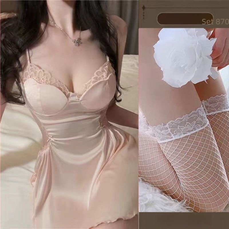 Bez rukava A-linije haljina s jastučićem za prsima, V-izrez, lagana poliester tkanina, kućna odjeća za spavanje