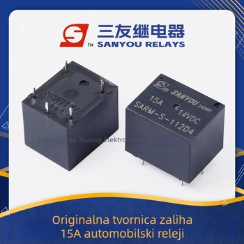 SARM-S serija dvostruko zavojninsko rele s SPDT, 15A, 14VDC, 5-pin
