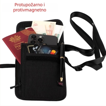 Najlonska torbica za putovnicu s zaštitom od krađe, zaštitom od prijevare, vodootporna, pretinci za kartice