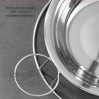 Stalak za pečeno piletinu od nehrđajućeg čelika s okvirom od čeličnih cijevi — Hanmey