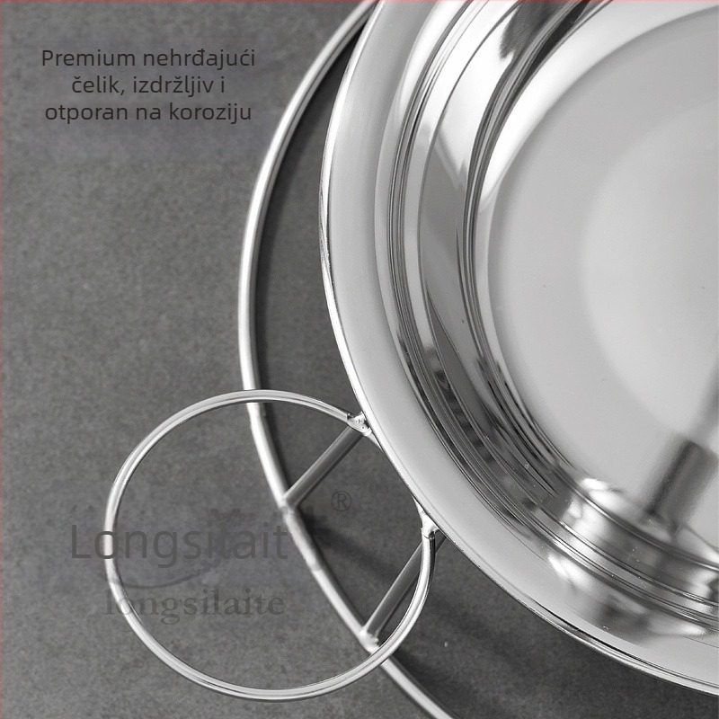 Stalak za pečeno piletinu od nehrđajućeg čelika s okvirom od čeličnih cijevi — Hanmey