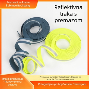 Najlonska traka za kaiš i ogrlicu psa s PVC premazom, svijetleća, vodootporna i reflektirajuća traka