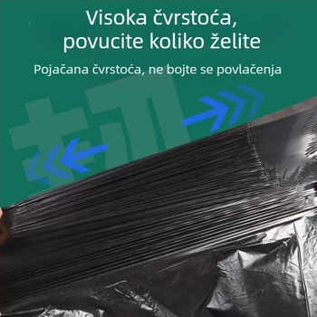 Komericna vrećica za otpad od PE, debela, jednokratna, s ravnim otvorom, za univerzalnu namjenu