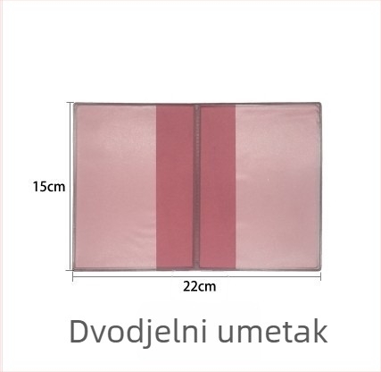 Futrola za kućnu knjigu registra, prozirna PVC zaštitna torbica, unisex, Zima 2025, Gradski stil