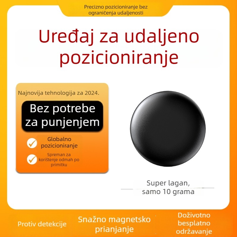 GPS lokator za automobil AK-28 s točnošću GPS 15 m, Bluetooth antena, trajanje baterije 1 godina, vodootporan