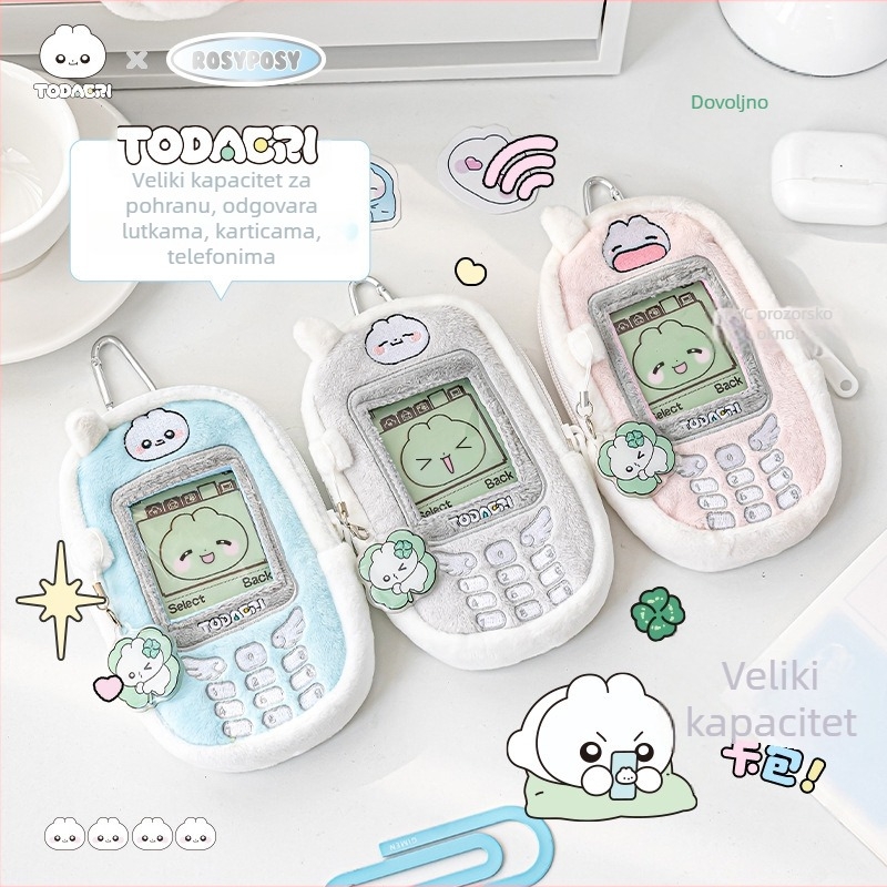 RosyPosy Rabbit Agent Držač kartica s privjeskom – Mali set kartica, poklon za kolege, prijatelje, djecu i razredne