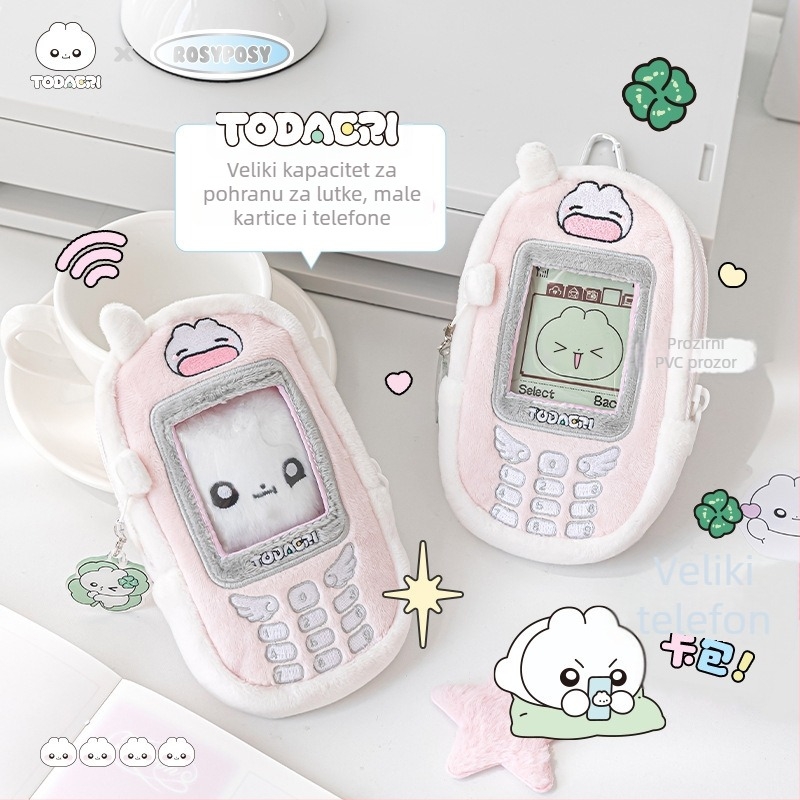 RosyPosy Rabbit Agent Držač kartica s privjeskom – Mali set kartica, poklon za kolege, prijatelje, djecu i razredne