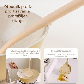 Silikonska spatula s oblikom gljive za kuhanje — neprijanjajuća, otporna na visoke temperature, moderni minimalistički dizajn