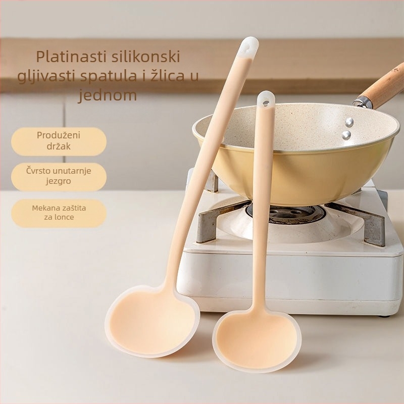 Silikonska spatula s oblikom gljive za kuhanje — neprijanjajuća, otporna na visoke temperature, moderni minimalistički dizajn