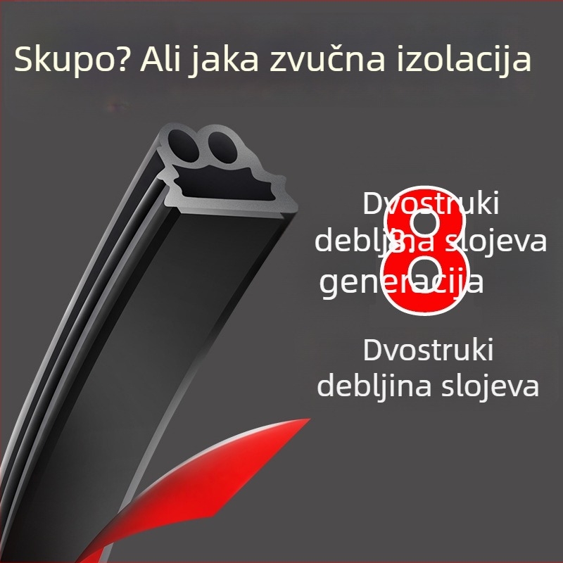 Brava vrata automobila za zvučnu izolaciju, dvostruki sloj, smanjenje prašine i buke, model no41, usklađenost s izvornom tvorničkom opremom