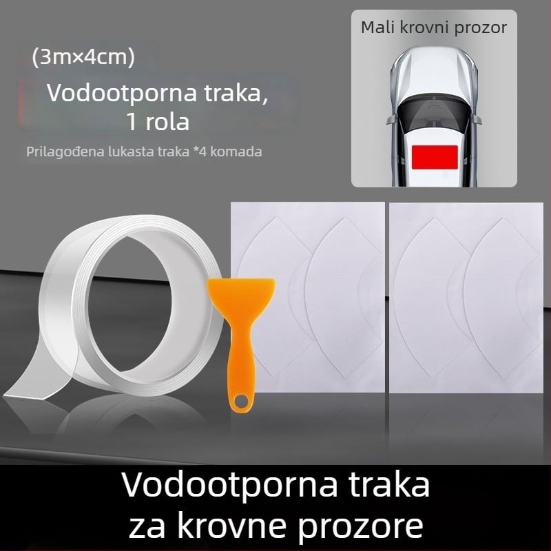 Silikonska brtvila za krovni prozor, 0,5 cm debljina, JT model, opća kompatibilnost