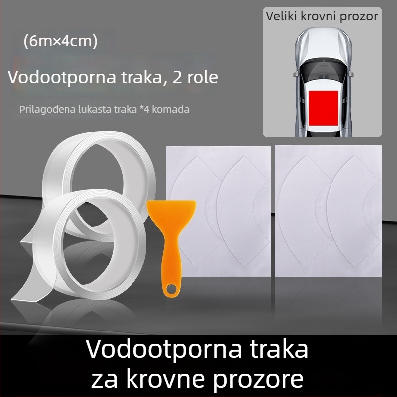 Silikonska brtvila za krovni prozor, 0,5 cm debljina, JT model, opća kompatibilnost