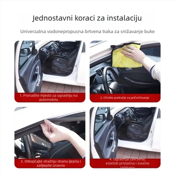 Gumeni brtveni trak za vrata, silikon, dvostruko slojevita brtva za B-stup, prednji poklop motora i prtljažnik, model GS380