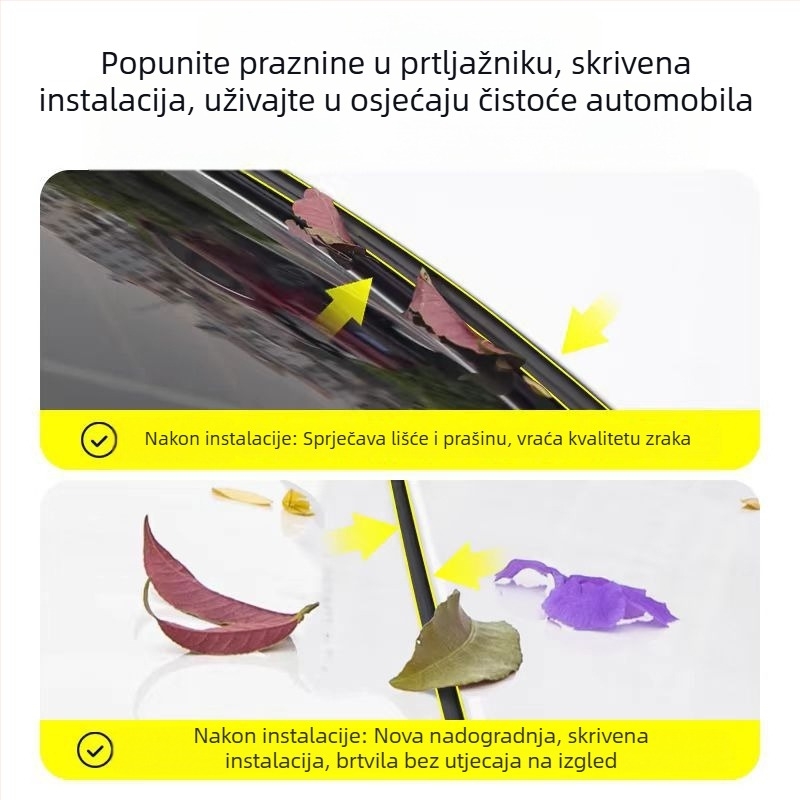Brtvilo za prtljažnik automobila – prašno-izolacijsko, zvučna izolacija, otporno na habanje