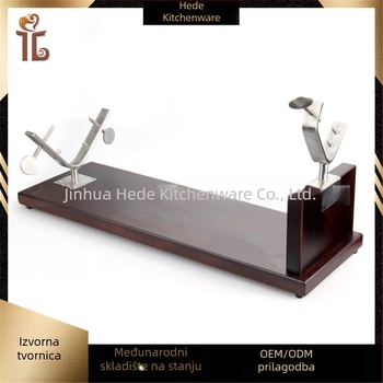 Držač šunke od bukovog drveta, držač za janjetinu nogu, s podlogom, mogućnost tiskanja logotipa