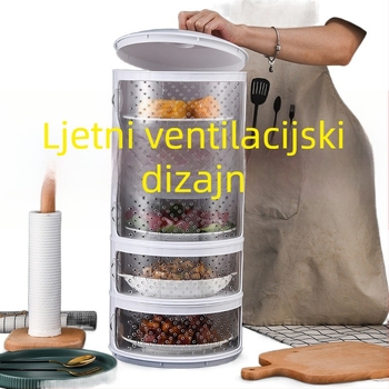 Poklopac za povrće i skladištenje ostataka — prozračan, dvostruke namjene kuhinjski poklopac; materijal: PP; stil: moderan i minimalistički; marka: Druga; kvaliteta: Premium