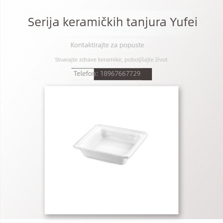 Bufet oprema s GN2/3 keramičkom pločom i dvostrukom keramičkom pločom, visoko otporan porcelan