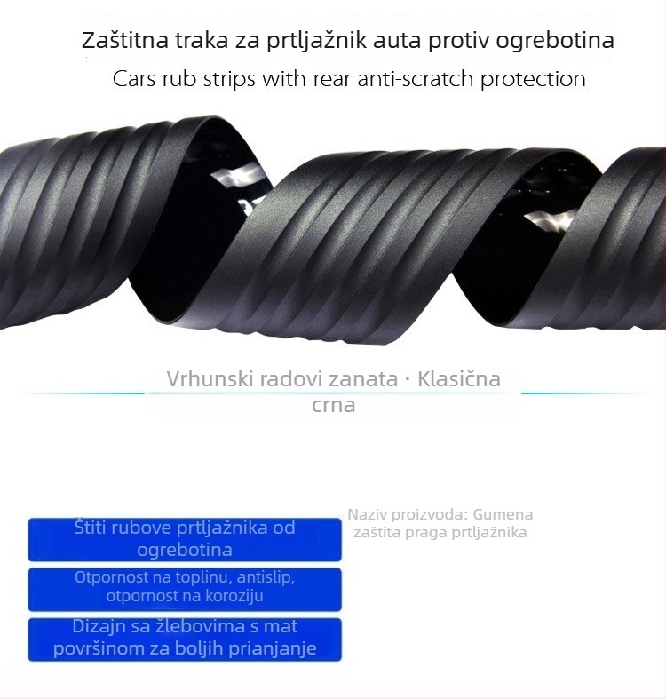Zaštita praga prtljažnika – ljepilo traka, model Protective Sticks, opća kompatibilnost, prilagodba dostupna