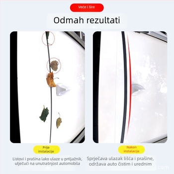 Gumeni brtveni trak za gornji rub prtljažnika, univerzalna kompatibilnost