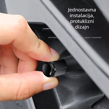 Aluminijska kapica ventila za gume Shadow, britski navoj