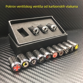 Bezdušna kapica ventila za automobilsku gumu, bakar, navoj, s logom automobila, KMS, mogućnost prilagođavanja