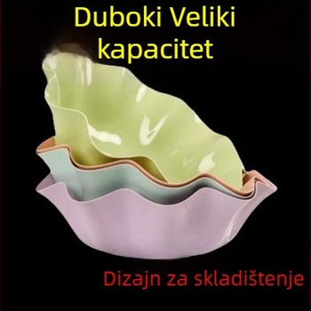 Plastični tanjur za voće, moderan minimalistički stil, lansiran 2025., premium kvaliteta.