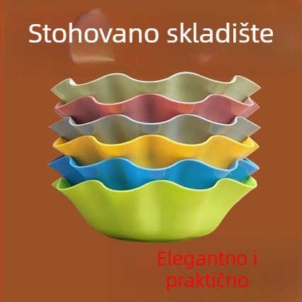 Plastični tanjur za voće, moderan minimalistički stil, lansiran 2025., premium kvaliteta.