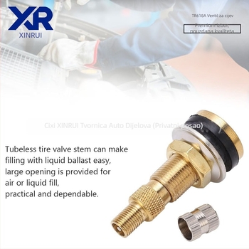 Xinrui bezdušni ventil za inženjerska vozila – bakar, pritisk tip, obična jezgra, kompatibilan s inženjerskim vozilima, poljoprivrednim i autobusima
