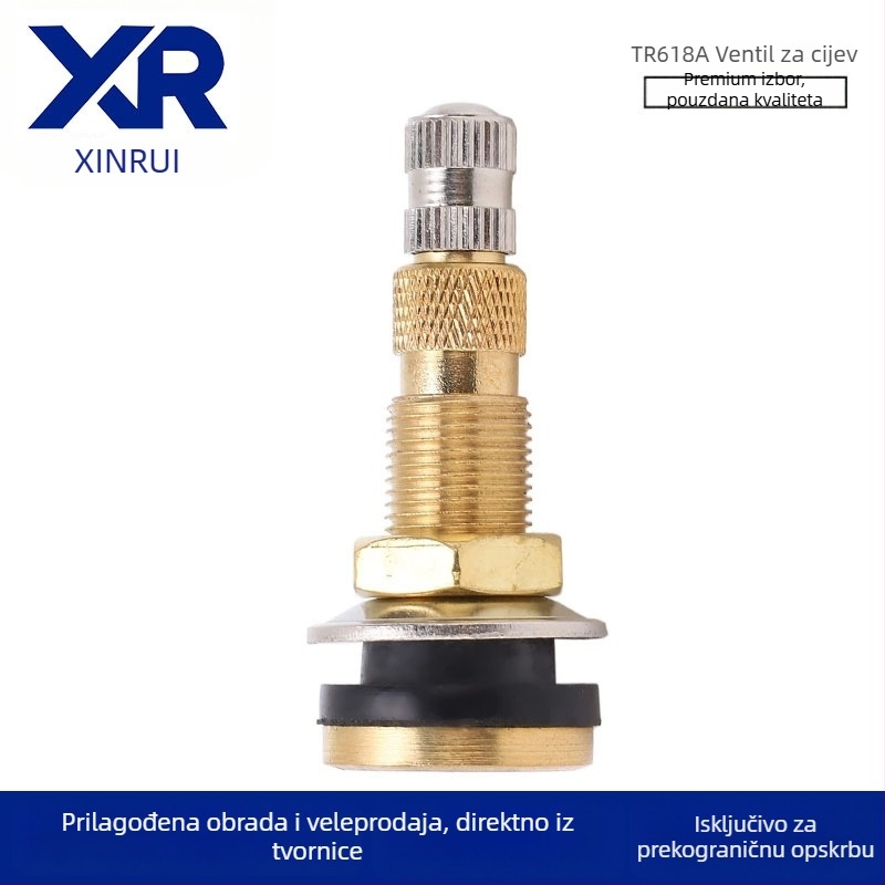 Xinrui bezdušni ventil za inženjerska vozila – bakar, pritisk tip, obična jezgra, kompatibilan s inženjerskim vozilima, poljoprivrednim i autobusima