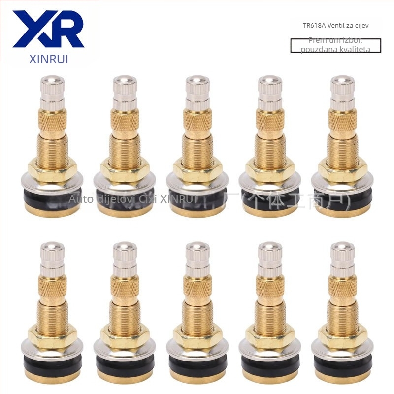 Xinrui bezdušni ventil za inženjerska vozila – bakar, pritisk tip, obična jezgra, kompatibilan s inženjerskim vozilima, poljoprivrednim i autobusima