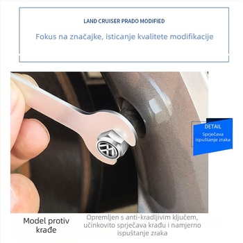 Tubeless ventil - Nehrđajući čelik, Velika unutarnja šupljina jezgre, Ventil britanskog stila, Kod TB-661487277804