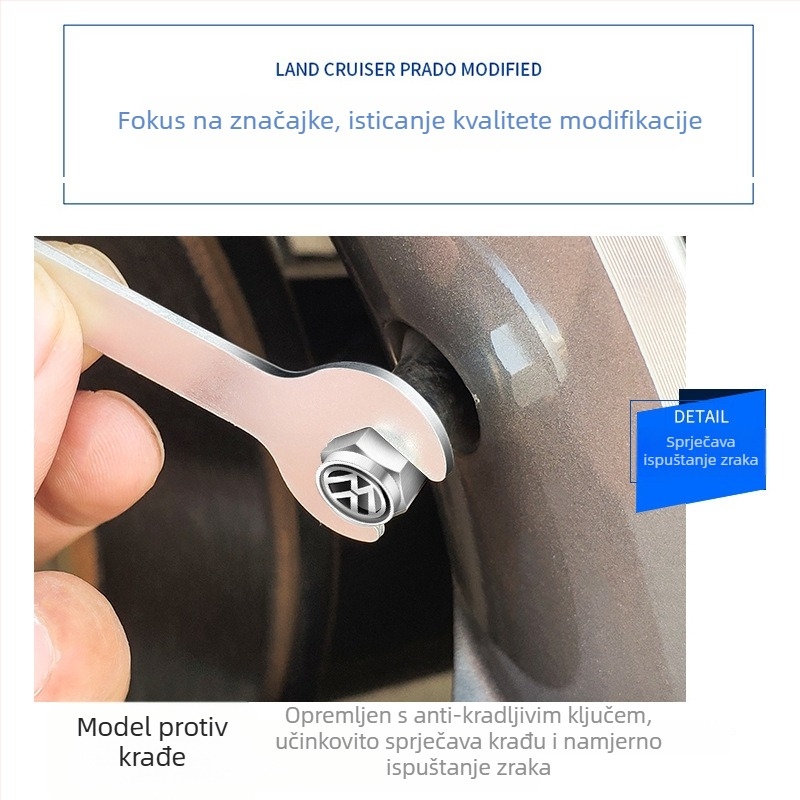 Tubeless ventil - Nehrđajući čelik, Velika unutarnja šupljina jezgre, Ventil britanskog stila, Kod TB-661487277804