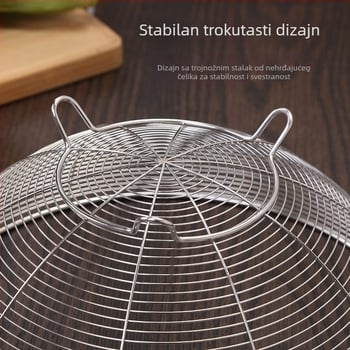 Trokraki koš za voće od nehrđajućeg čelika s pojačanim odvodom i funkcijom skladištenja