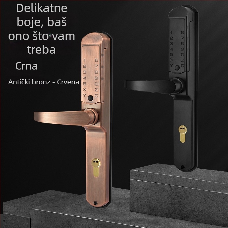 Mehanička brava za vrata 405h, cinkova legura, 8×8 mm zaključna šipka, razmak šipki 85 mm