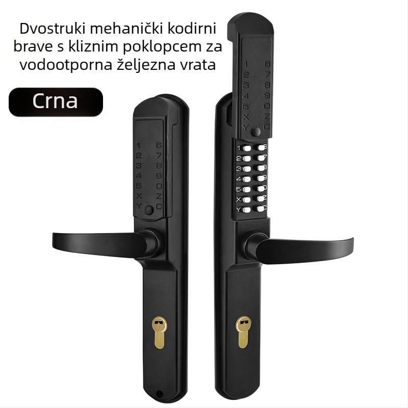 Mehanička brava za vrata 405h, cinkova legura, 8×8 mm zaključna šipka, razmak šipki 85 mm