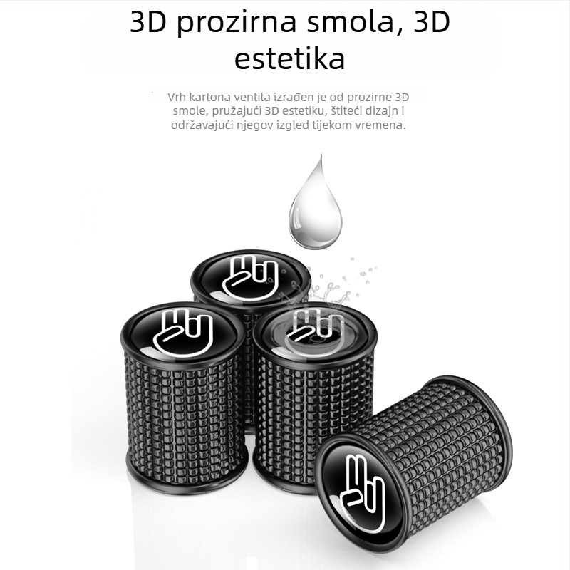 Kapica ventila bez cijevi - bakar, vijčano spajanje, marka YONG XUN, obična jezgra šupljine, universalno za sva vozila