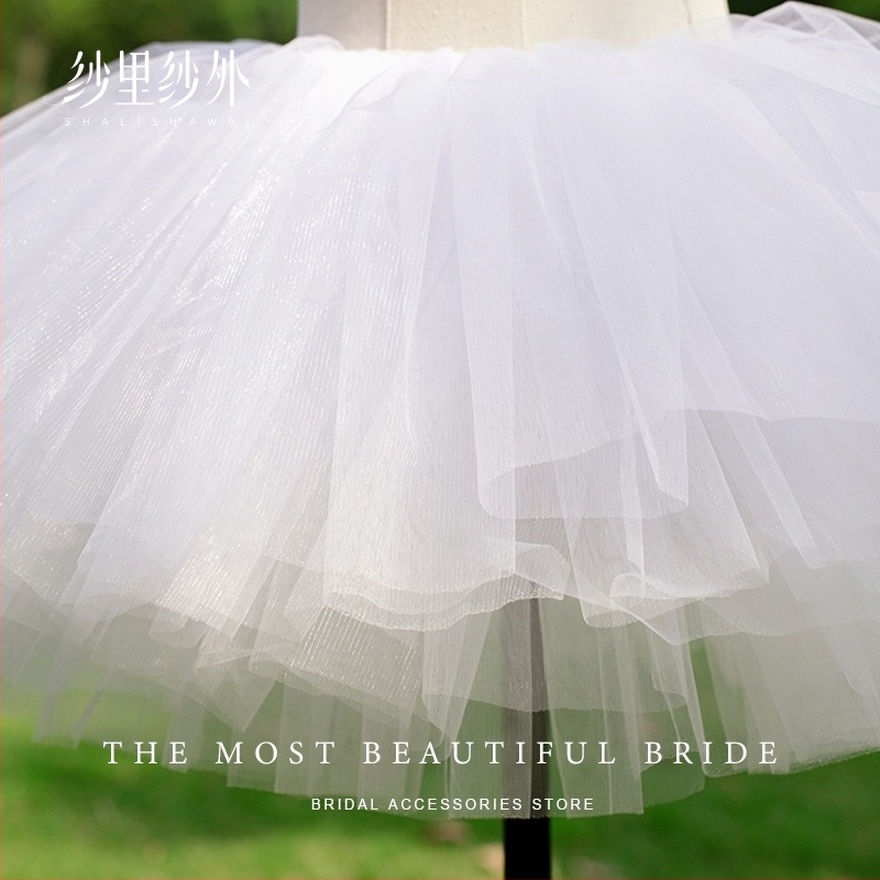 Lolita suknja bez kostiju, četiri sloja mrežaste i pufaste