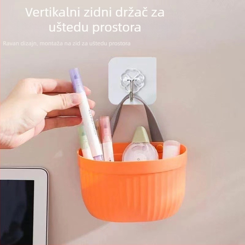 PP kuhinjski spremnik za odlaganje – viseći zidni koš za đumbir i češnjak, organizator voća i povrća, stil lagani luksuz