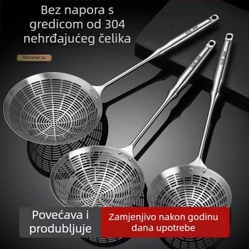 Dugodržično mrežasto cjedilo od nehrđajućeg čelika 304 za dumplinge i ocjeđivanje